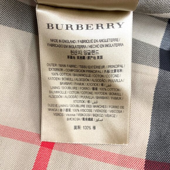 Burberry Black cotton double-breasted trench coat - Picture 7 of 7